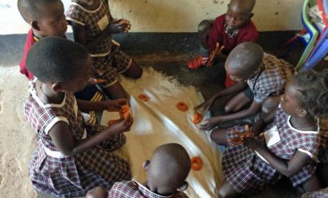 Beans + Playdough + Thread =  ??